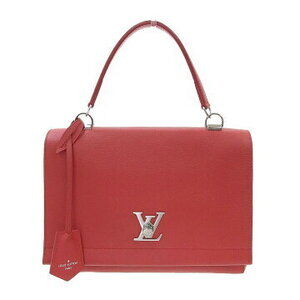 Louis Vuitton Lockme Handbag Ruby Red Calf Leather